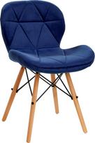kede - Valgomojo kėdė ActivEshop 4Rico QS-186, mėlyna/rusva, 38 cm x 38 cm - 1 nuotrauka
