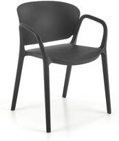 Valgomojo kėdė K491, matinė, juoda, 60 cm x 56 cm x 76 cm