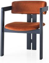Valgomojo kėdė Kalune Design CO 001 974NMB1710, matinė, juoda/oranžinė, 49 cm x 58 cm x 76 cm