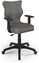 Vaikiška darbo kėdė Duo MT33 Size 5, 40 x 40 x 86 - 99 cm, juoda/tamsiai pilka