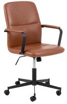 Darbo kėdė Flora Swivel Armchair, 60 x 57 x 90 cm, ruda