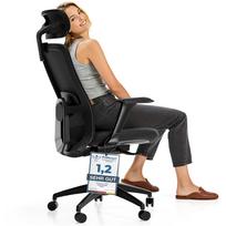 Darbo kėdė Desktronic SitOne, 60 x 67.5 x 111.5 - 125 cm, juoda