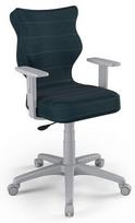 Vaikiška darbo kėdė Duo MT24 Size 5, 40 x 40 x 86 - 99 cm, pilka/tamsiai mėlyna