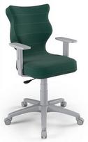 Vaikiška darbo kėdė Duo VT05 Size 5, 40 x 40 x 86 - 99 cm, žalia/pilka