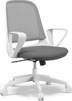 Darbo kėdė SENSE7 Sopty, 48 x 57 x 85 - 93 cm, balta/pilka