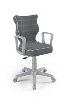 Vaikiška darbo kėdė Norm Jasmine 33, 61 x 61 x 102.5 cm, pilka/tamsiai pilka