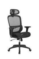 Darbo kėdė Office Products Dokos, 66 x 66 x 115 - 122.5 cm, juoda