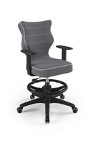 Darbo kėdė Duo Jasmine 33, 64 x 64 x 102.5 cm, juoda/tamsiai pilka