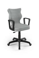 Vaikiška darbo kėdė Norm Jasmine 03, 61 x 61 x 102.5 cm, juoda/pilka