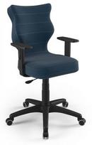 Vaikiška darbo kėdė Duo VT24 Size 6, 40 x 42.5 x 89.5 - 102.5 cm, juoda/tamsiai mėlyna