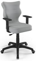Vaikiška darbo kėdė Duo VT03 Size 5, 40 x 40 x 86 - 99 cm, juoda/pilka