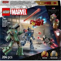 lego kariai - LEGO Marvel Geležinis žmogus ir Karo mašina prieš Hammer dronus 76320 - 1 nuotrauka