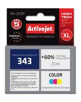 hp 21 - Rašalinio spausdintuvo kasetė Activejet AH-343R, spalvota (Cyan, Magenta, Yellow) - 1 nuotrauka