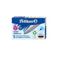 tusinuku serdeles - Pelikan Twist Eco rašiklio šerdelės KM/5, mėlyna (Blue), 5 vnt. - 1 nuotrauka