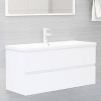 vidaXL Spintelė praustuvui, balta (White), 100 x 38,5 x 45 cm