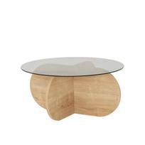 zurnalinis staliukas azuol - Kalune Design Kavos staliukas Bubble, ąžuolo/pilka (Oak/Grey) - 1 nuotrauka