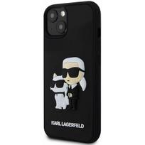 mobilieji telefonai apple 13 - Karl Lagerfeld "3D Rubber Karl and Choupette Case for Apple iPhone 13" Juodas (Black) - 2 nuotrauka