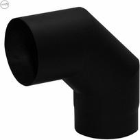 dumtraukio alkunes - Dūmtraukio alkūnė Jeremias, D200 mm, 90°, Juodas (Black) - 1 nuotrauka