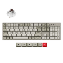 brown switch - Keychron C2 Pro 8K (C2PX-M3) US išdėstymas, Hot-Swappable Super Brown Switches, Juodas (Black) Mechaninė Žaidimų Klaviatūra - 2 nuotrauka