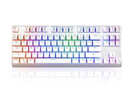 modecom volcano - Modecom Volcano Lanparty RGB Baltas (White) Mėlynas (Blue) Žaidimų Klaviatūra - 1 nuotrauka