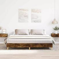 ciuzinio 80x200 - vidaXL Lovos rėmas be čiužinio, dūminis (Smoky Oak), 180x200 cm, apdirbta mediena - 2 nuotrauka