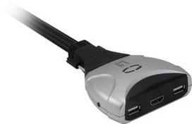 one levelone switch - LevelOne 2-Port USB HDMI KVM Switch KVM-0290 - 1 nuotrauka