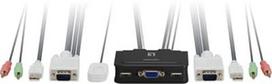 one levelone switch - LevelOne 2-Port USB VGA Audio KVM Switch KVM-0223 - 1 nuotrauka