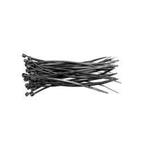 plastikiniai kabliukai - Laidų tvirtinimo dirželiai Vorel, 190 x 2.5 mm, Juodi (Black), 100 vnt. - 1 nuotrauka