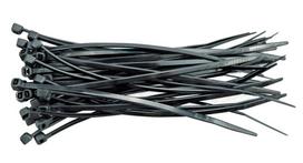 plastikiniai kabliukai - Laidų tvirtinimo dirželiai Vorel, 190 x 2.5 mm, Juodi (Black), 100 vnt. - 2 nuotrauka