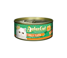 zuvies konserva - Šlapias kačių maistas Aatas Cat Tantalizing Tuna & Tilapia, žuvis/tunas, 0.08 kg - 2 nuotrauka