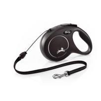 pavadelis flexi s - FLEXI New Classic S virvinis pavadėlis 5 m juodas (Black) iki 12 kg - 2 nuotrauka