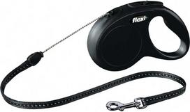 pavadelis flexi s - FLEXI New Classic S virvinis pavadėlis 5 m juodas (Black) iki 12 kg - 6 nuotrauka