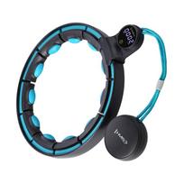 gimnastikos lankas - HMS Hula Hoop HHM17, juodas/turkio (Black/Turquoise) - 4 nuotrauka