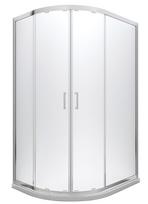 Dušo kabina Besco Modern MA-120-90-C, pusapvalė, skaidri