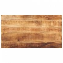stalvirsis 120x60 - vidaXL Stalviršis, 120x60x2,5cm, grublėta mango mediena (Natural Mango) - 2 nuotrauka