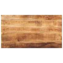 stalvirsis 120x60 - vidaXL Stalviršis, 120x60x2,5cm, grublėta mango mediena (Natural Mango) - 3 nuotrauka