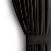 naktine uzuolaida 140 x 270 - AmeliaHome Velvet Naktinė užuolaida, juoda (Black), 140 x 270 cm - 3 nuotrauka