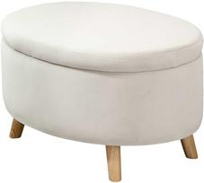 suoliukas daiktadeze - HOMCOM Suoliukas su daiktadėže, smėlinis (Beige) - 1 nuotrauka