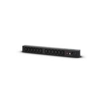 ilgintuva rite - CyberPower PDU20BHVIEC12R Maitinimo paskirstymo įrenginys 1U, 16A, 12xIEC-320, Juodas (Black) - 2 nuotrauka