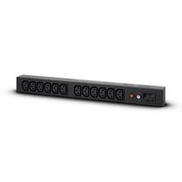 ilgintuva rite - CyberPower PDU20BHVIEC12R Maitinimo paskirstymo įrenginys 1U, 16A, 12xIEC-320, Juodas (Black) - 3 nuotrauka