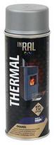 Aerozoliniai dažai INRAL THERMAL, aliuminio RAL9006, atsparūs karščiui, 400 ml