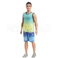 vyro lele - Mattel Barbie Kenas madistas mėlynais šortais HYV00, 30 cm - 4 nuotrauka
