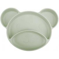 dubenelis silikoninis - CANPOL BABIES silikoninė lėkštė su pritvirtinimu MEŠKIUKAS, 6m+, žalia (Green) 51/401 - 3 nuotrauka