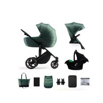 primo vezimelis - Kinderkraft 3in1 vežimėlis Prime 2 Mink Pro, Tamsiai žalias (Dark Green) - 5 nuotrauka