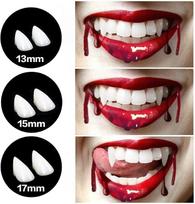 helovino - Partypal - Vampyro iltys Helovinui, balti (White) 13 mm. ilgis - 1 nuotrauka