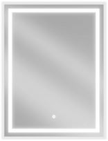skaidrus kilimelis - Veidrodis Mexen Miko, su apšvietimu, kabinamas, 60 cm x 80 cm, baltas (White) - 2 nuotrauka