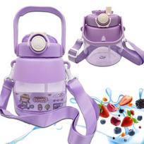 gertuve 1l - Extralink Vaikiška gertuvė su šiaudeliu, 1 l, violetinė (Purple) - 2 nuotrauka