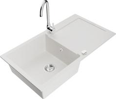 Mexen Leo, granitas, 90 cm x 50 cm x 19 cm, Balta (White)