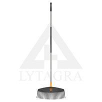 lapu grebliai su kotu - Vėduoklinis lapų grėblys Fiskars Ergonomic XL, su kotu, 1800 mm - 3 nuotrauka