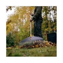 lapu grebliai su kotu - Vėduoklinis lapų grėblys Fiskars Ergonomic XL, su kotu, 1800 mm - 5 nuotrauka